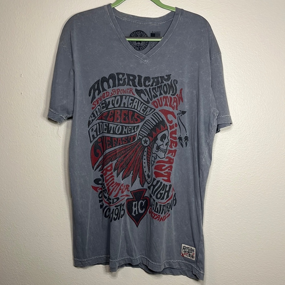 NWT Affliction Outlaw men’s t-shirt. V neck